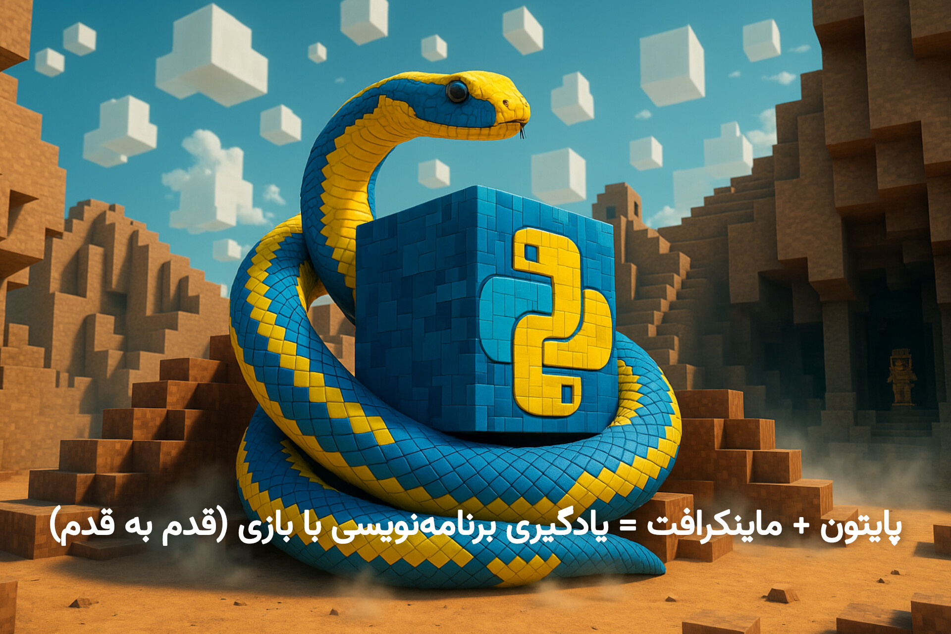پایتون + ماینکرافت = یادگیری برنامه‌نویسی با بازی (قدم به قدم)